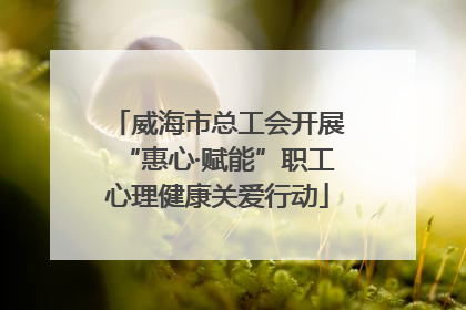 威海市总工会开展“惠心·赋能”职工心理健康关爱行动