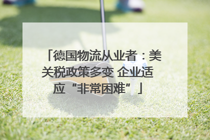德国物流从业者：美关税政策多变 企业适应“非常困难”