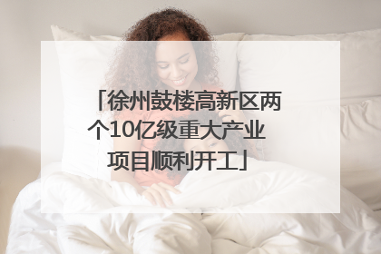 徐州鼓楼高新区两个10亿级重大产业项目顺利开工