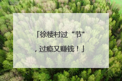 徐楼村过“节”，过瘾又赚钱！