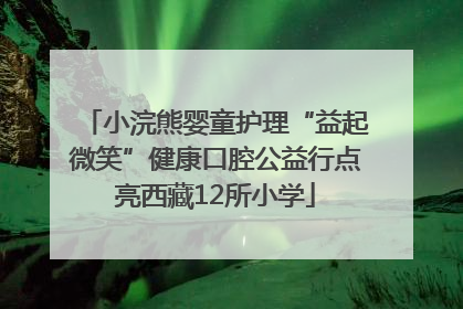 小浣熊婴童护理“益起微笑”健康口腔公益行点亮西藏12所小学