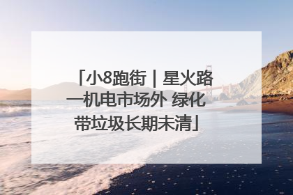 小8跑街｜星火路一机电市场外 绿化带垃圾长期未清