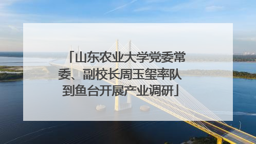 山东农业大学党委常委、副校长周玉玺率队到鱼台开展产业调研