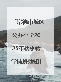 常德市城区公办小学2025年秋季转学插班须知