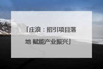 庄浪：招引项目落地 赋能产业振兴