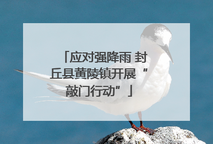 应对强降雨 封丘县黄陵镇开展“敲门行动”