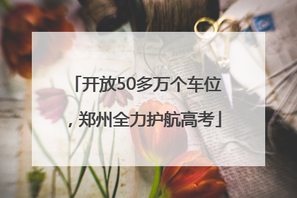 开放50多万个车位，郑州全力护航高考