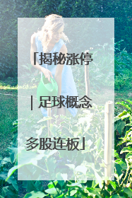 揭秘涨停｜足球概念多股连板