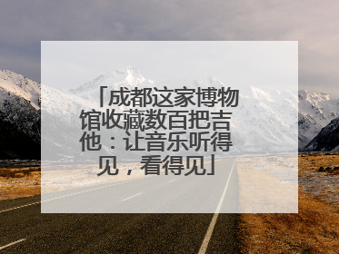 成都这家博物馆收藏数百把吉他：让音乐听得见，看得见