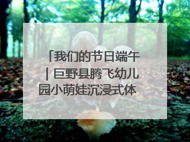 我们的节日端午｜巨野县腾飞幼儿园小萌娃沉浸式体验千年习俗