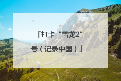 打卡“雪龙2”号（记录中国）