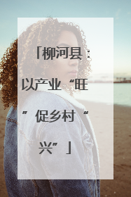 柳河县：以产业“旺”促乡村“兴”