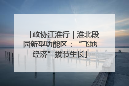 政协江淮行｜淮北段园新型功能区：“飞地经济”拔节生长