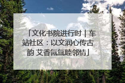 文化书院进行时｜车站社区：以文润心传古韵 艾香氤氲睦邻情