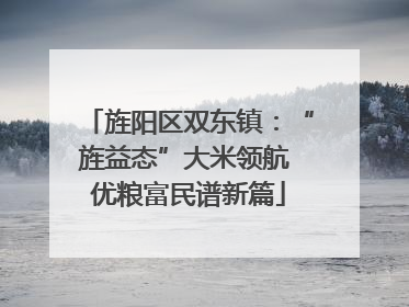 旌阳区双东镇：“旌益态”大米领航 优粮富民谱新篇
