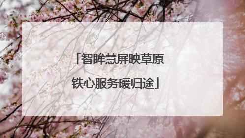 智眸慧屏映草原 铁心服务暖归途