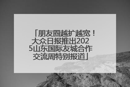 朋友圈越扩越宽！大众日报推出2025山东国际友城合作交流周特别报道