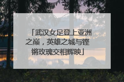 武汉女足登上亚洲之巅，英雄之城与铿锵玫瑰交相辉映