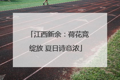 江西新余：荷花竞绽放 夏日诗意浓