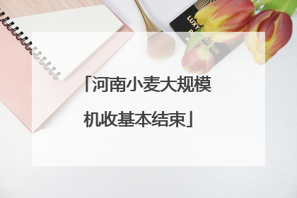 河南小麦大规模机收基本结束