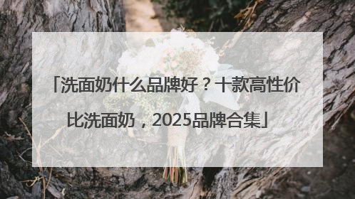洗面奶什么品牌好？十款高性价比洗面奶，2025品牌合集