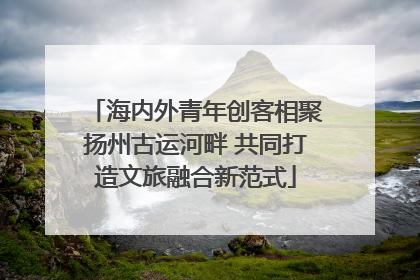 海内外青年创客相聚扬州古运河畔 共同打造文旅融合新范式