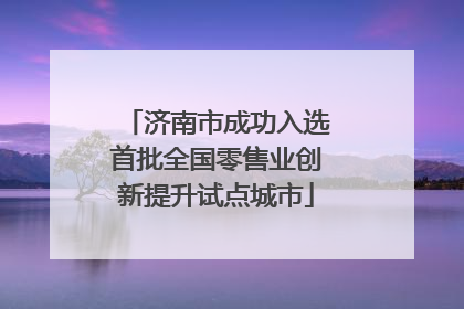 济南市成功入选首批全国零售业创新提升试点城市