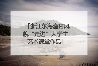 浙江东海渔村风貌“走进”大学生艺术课堂作品