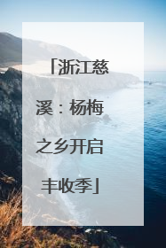 浙江慈溪：杨梅之乡开启丰收季