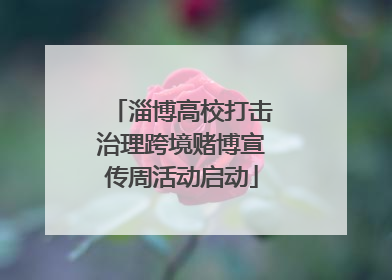 淄博高校打击治理跨境赌博宣传周活动启动