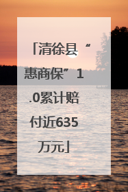 清徐县“惠商保”1.0累计赔付近635万元