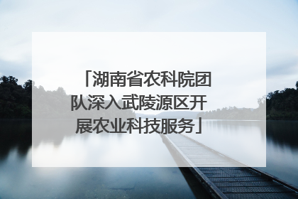 湖南省农科院团队深入武陵源区开展农业科技服务