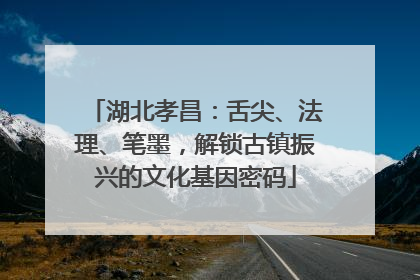 湖北孝昌：舌尖、法理、笔墨，解锁古镇振兴的文化基因密码