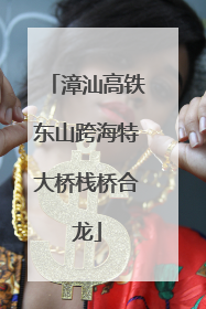 漳汕高铁东山跨海特大桥栈桥合龙