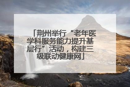 荆州举行“老年医学科服务能力提升基层行”活动，构建三级联动健康网