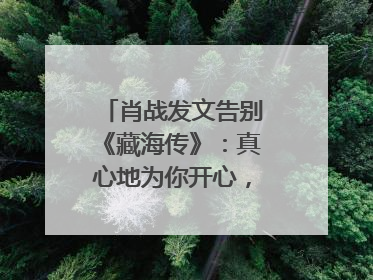 肖战发文告别《藏海传》：真心地为你开心，有这么多人懂你，导演回应“是否有第二季”
