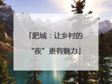 肥城：让乡村的“夜”更有魅力