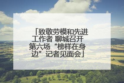 致敬劳模和先进工作者 聊城召开第六场“榜样在身边”记者见面会