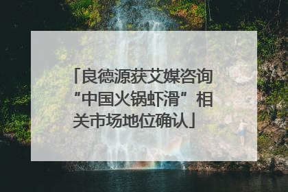 良德源获艾媒咨询“中国火锅虾滑”相关市场地位确认