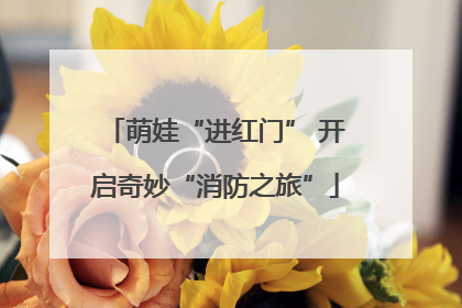 萌娃“进红门” 开启奇妙“消防之旅”