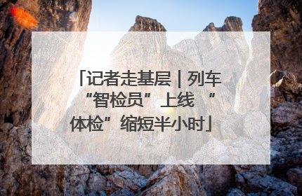 记者走基层｜列车“智检员”上线 “体检”缩短半小时