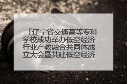 辽宁省交通高等专科学校成功举办低空经济行业产教融合共同体成立大会暨共建低空经济产教融合新生态论坛