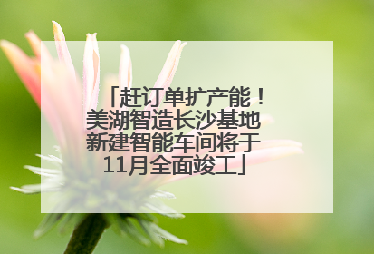赶订单扩产能！美湖智造长沙基地新建智能车间将于11月全面竣工