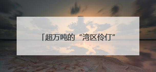 超万吨的“湾区伶仃”号如何移动？工程师揭秘：类似“蚂蚁托大象”