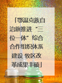 鄂温克族自治旗推进“三位一体”综合合作组织体系建设 牧区改革成果丰硕