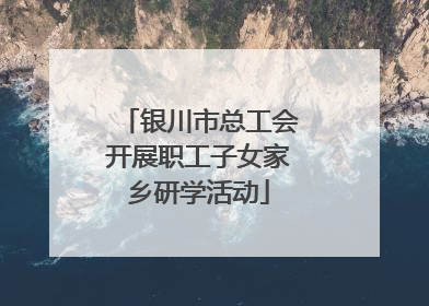 银川市总工会开展职工子女家乡研学活动