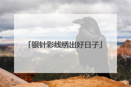 银针彩线绣出好日子