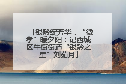 银龄绽芳华，“微孝”暖夕阳：记西城区牛街街道“银龄之星”刘茹月