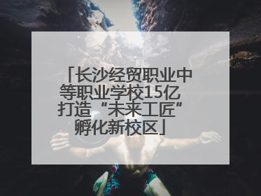 长沙经贸职业中等职业学校15亿打造“未来工匠”孵化新校区