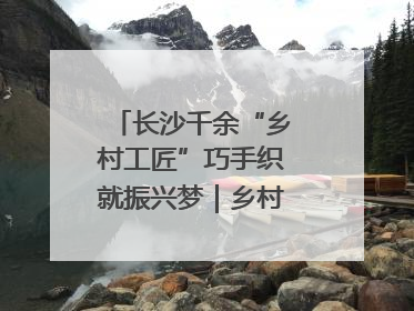 长沙千余“乡村工匠”巧手织就振兴梦｜乡村行·看振兴